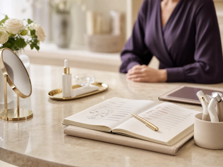 Symbolbild: Notizen und Gespräch zur persönlichen Behandlungsplanung
